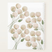 水彩ライトピンク花模様週間プランナー プランナー手帳 (裏面)