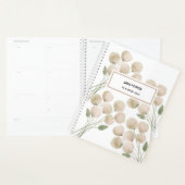 水彩ライトピンク花模様週間プランナー プランナー手帳 (ディスプレー)