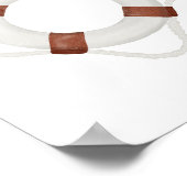 水彩ライフセーバー 海洋装飾 ポスター (角)