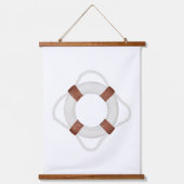 水彩ライフプレサーバーデッ航海のカー 吊り下げ型タペストリー (正面)