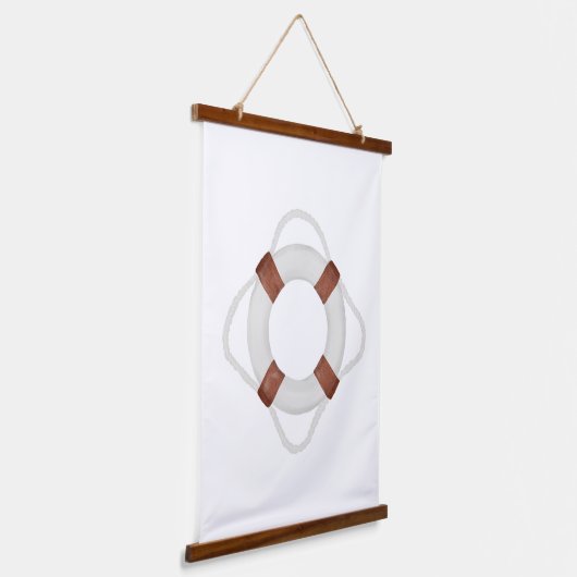 水彩ライフプレサーバーデッ航海のカー 吊り下げ型タペストリー (傾斜あり)