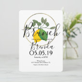 水彩ライムシトロン ライム レモン 招待状 (スタンド正面)