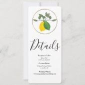 水彩ライムチッロ ライム レモン 招待状 (正面)