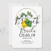 水彩ライムチロ ルーム ライム レモン 招待状 (正面)