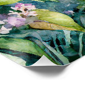 水彩ライラックのピーターうさぎ ポスター (コーナー)