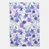 水彩ライラック キッチンタオル (縦)