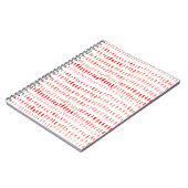 水彩ラインアートのシームレスな模様 ノートブック (左側)