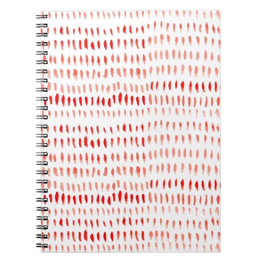 水彩ラインアートのシームレスな模様 ノートブック (正面)