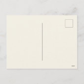 水彩ラインアートクリスマスパターン シーズンポストカード (裏面)