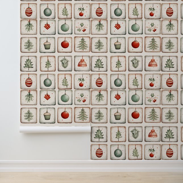 水彩ラインアートクリスマスパターン 壁紙 (アプリケーション)