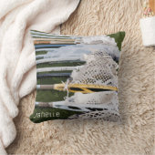 水彩ラクロス棒 クッション (ブランケット)