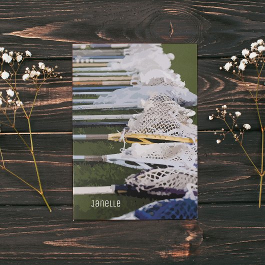 水彩ラクロス棒 ノートカード