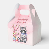 水彩ラクーンイースターエッグ&フラワーズ – フェイバーボックス (裏面サイド)