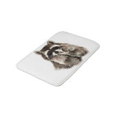 水彩ラクーン吹のキスアーおもしろいト バスマット (アングル)