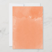 水彩ラクーン秋ベビー散布 招待状 (裏面)