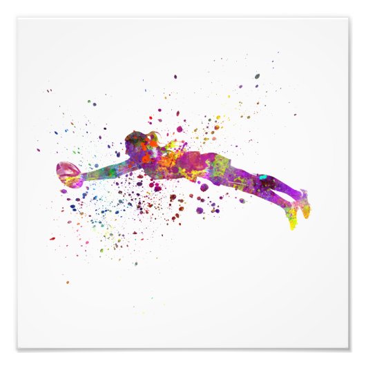 水彩ラグビー フォトプリント            (正面)