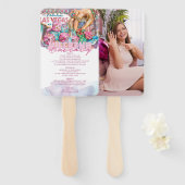 水彩ラスベガスバチェロレッテの旅程の写真 ハンドファン (正面&裏面)