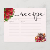水彩ラズベリーレシピカード (正面)
