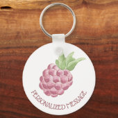水彩ラズベリー キーホルダー (正面)