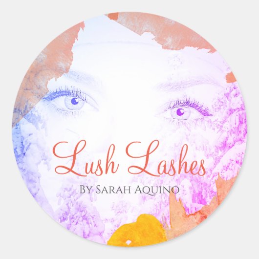 水彩ラッシュエクステンション美しい事業 ラウンドシール (正面)