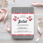 水彩ラディバグバースデーパーティ招待状 招待状