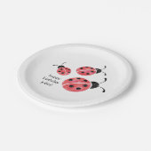 水彩ラディバグパーソナライズされた紙プレート ペーパープレート (アングル)