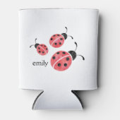 水彩ラディバグパーソナライズされた 缶クーラー (正面)