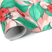 水彩ラディバグラッピング紙 ラッピングペーパー (ロールコーナー)