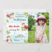 水彩ラディバグ写真招待状 招待状 (正面)