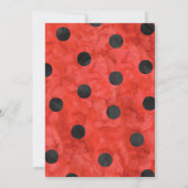 水彩ラディバグ春誕生日招待状 招待状 (裏面)