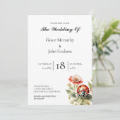 水彩ラディバグ結婚式招待状 招待状 (スタンド正面)