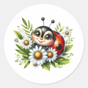 水彩ラディバグ ラウンドシール