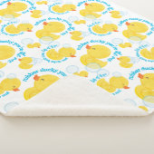 水彩ラバーダッキーお前が1人 シェルパブランケット (3/4)