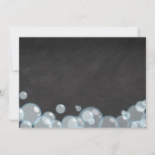 水彩ラバーダックシャルボードフォト誕生日 招待状 (裏面)