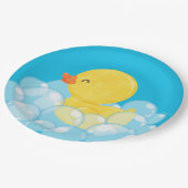 水彩ラバーダックパーティー ペーパープレート (アングル)