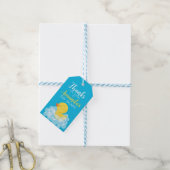 水彩ラバーダックベビーシャワーメッセージカード ギフトタグ (より糸付き)