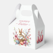 水彩ラビットイースターエッグ&フラワーズ – フェイバーボックス (裏面サイド)