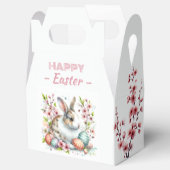水彩ラビットイースターエッグ&フラワーズ –  フェイバーボックス (オープン)
