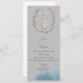 水彩ラビットピーター誕生日メニュー メニュー (正面/裏面)