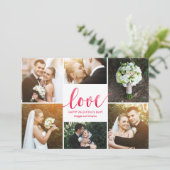 水彩ラブコラージバレンタインデーのカード シーズンカード (スタンド正面)