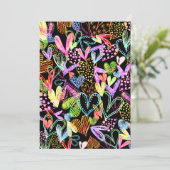 水彩ラブハート ファッションデザイン シーズンカード (スタンド正面)