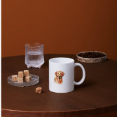 水彩ラブラドールゴールデンパーソナライズド ジャンボコーヒーマグカップ