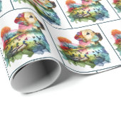 水彩ラブラドールレトリエバーダブル露光 ラッピングペーパー (ロールコーナー)