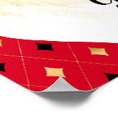 水彩ラブラドールレトリエバードッグパーソナライズされた ポスター (角)