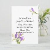 水彩ラベンダーとグリーン花模様 プログラム (スタンド正面)