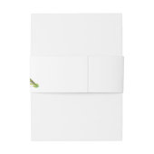 水彩ラベンダーエレガントグリーン花模様 招待状ベリーバンド (裏面例)