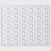 水彩ラベンダーオンホワイト ラッピングペーパー (フラット)