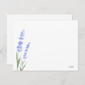 水彩ラベンダーノートカード ノートカード (正面/裏面)