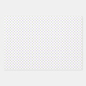 水彩ラベンダーパターン ラッピングペーパーシート (正面3)