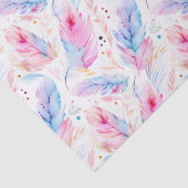 水彩ラベンダーピンクブライトフェザー春 薄葉紙 (詳細)